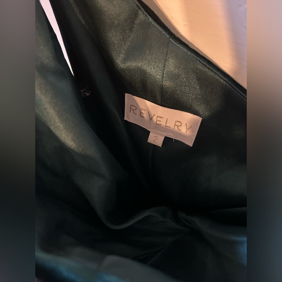 Revelry Bridesmaid Dress “Jade” - Velvet - Size 2 - Picture 4 of 5
